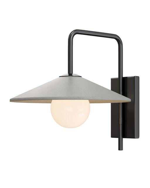 Bothy Outdoor Wall Sconce in Natural / Black / Frosted White