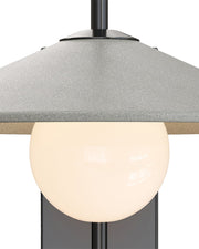 Bothy Outdoor Wall Sconce in Natural / Black / Frosted White