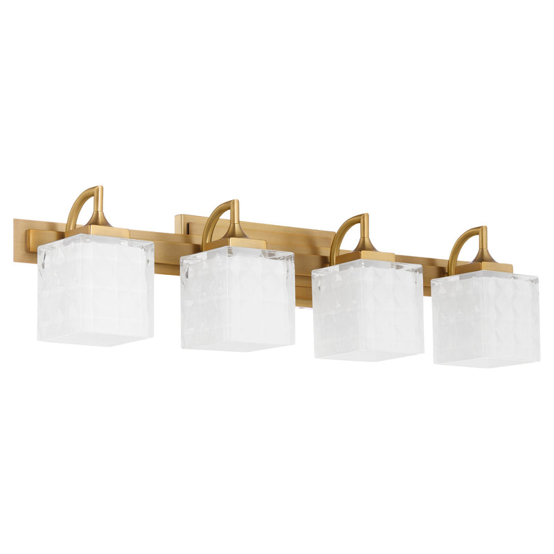 Diamonte 4 Light Vanity Light in Brushed Brass