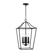 Grady Small 4-Light Chandelier in Black Iron