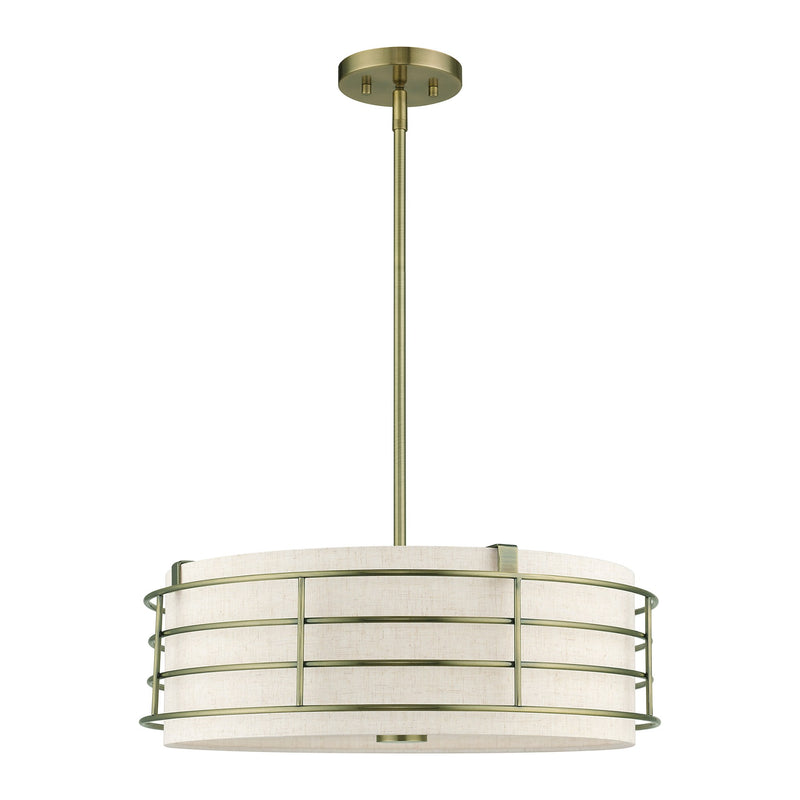 Blanchard 4-Light Chandelier in Antique Brass