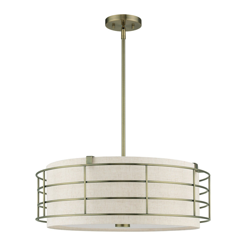 Blanchard 5-Light Chandelier in Antique Brass