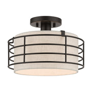 Blanchard Medium Semi-Flush Mount in English Bronze