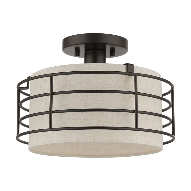 Blanchard Medium Semi-Flush Mount in English Bronze