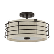 Blanchard 3-Light Large Semi-Flush Mount in English Bronze