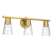 Stamos 3-Light Bath Vanity Light in Brushed Gold