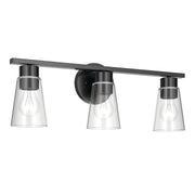 Stamos 3-Light Bath Vanity Light in Black