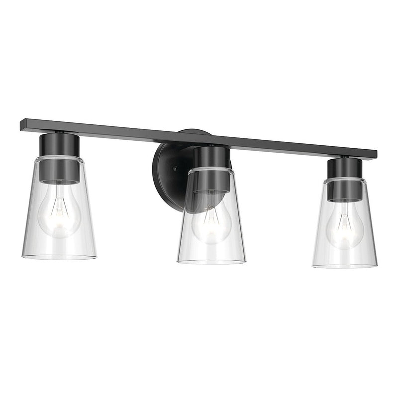 Stamos 3-Light Bath Vanity Light in Black