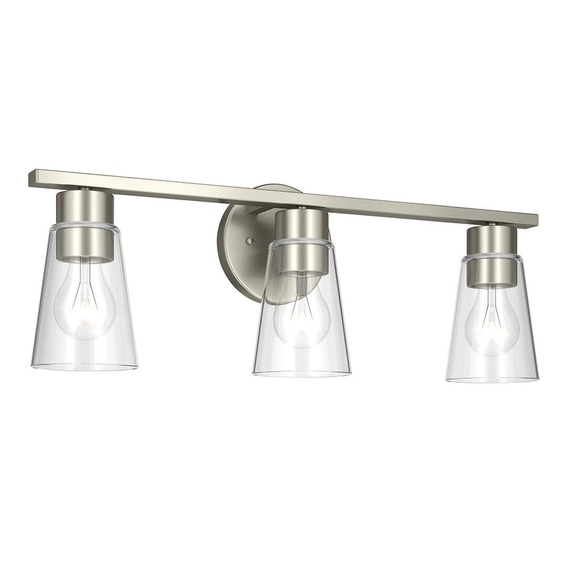Stamos 3-Light Bath Vanity Light in Brushed Nickel