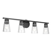 Stamos 4-Light Bath Vanity Light in Black