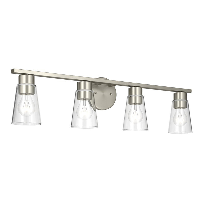 Stamos 4-Light Bath Vanity Light in Brushed Nickel