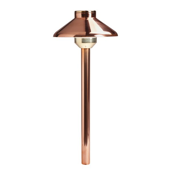 Landscape LED Tall Stepped Dome Path Light in Copper