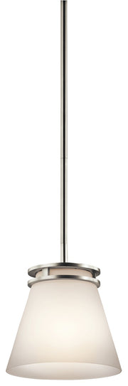 Hendrik 8" Mini Pendant in Brushed Nickel