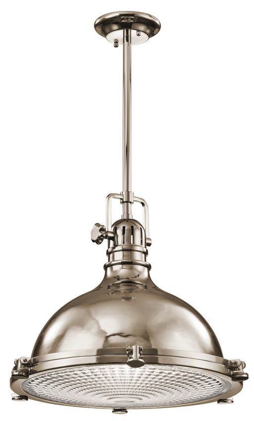 Hatteras Bay Pendant 1-Light in Polished Nickel