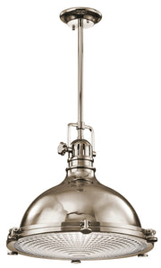 Hatteras Bay 18" Pendant in Polished Nickel