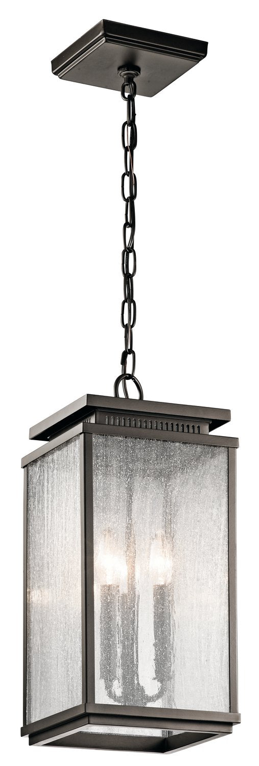 Manningham 3-Light Outdoor Lantern Pendant in Olde Bronze