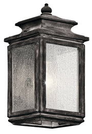 Wiscombe Park Outdoor Wall Lantern in Weathered Zinc