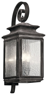 Wiscombe Park 4-Light Outdoor Wall Lantern in Weathered Zinc