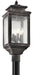 Wiscombe Park Outdoor Post Mount 4-Light in Weathered Zinc