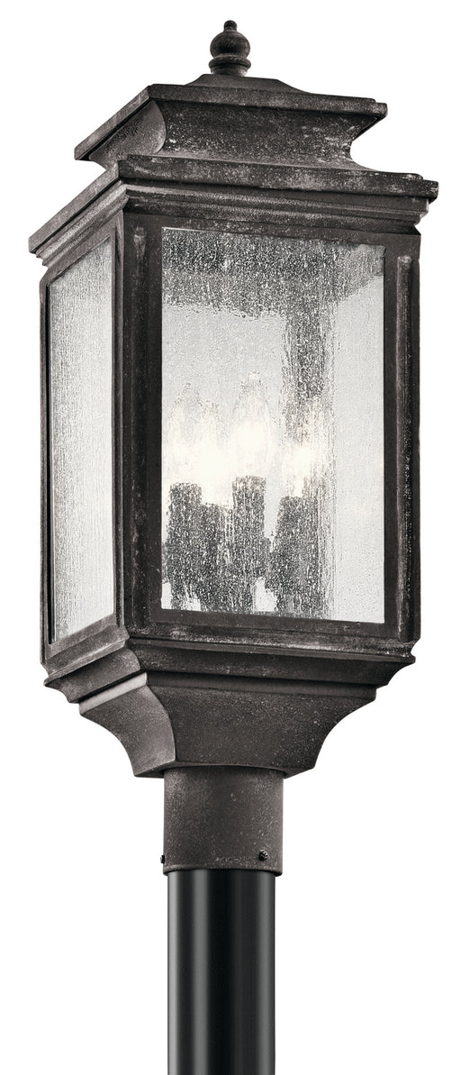 Wiscombe Park Outdoor Post Mount 4-Light in Weathered Zinc