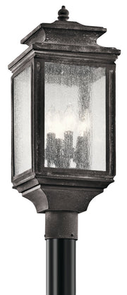 Wiscombe Park 4-Light Outdoor Post Light in Weathered Zinc