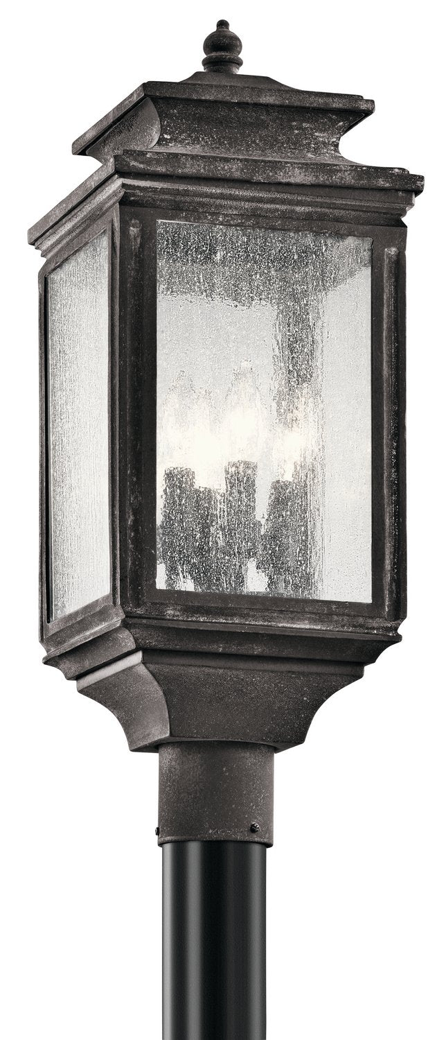 Wiscombe Park 4-Light Outdoor Post Light in Weathered Zinc