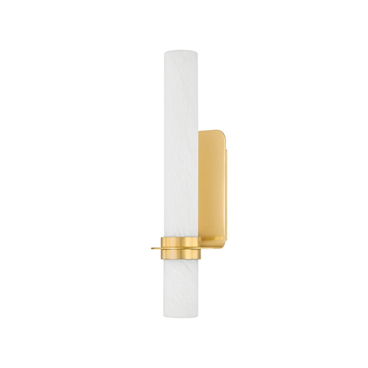 Groveland Station Small Wall Sconce in Aged Brass