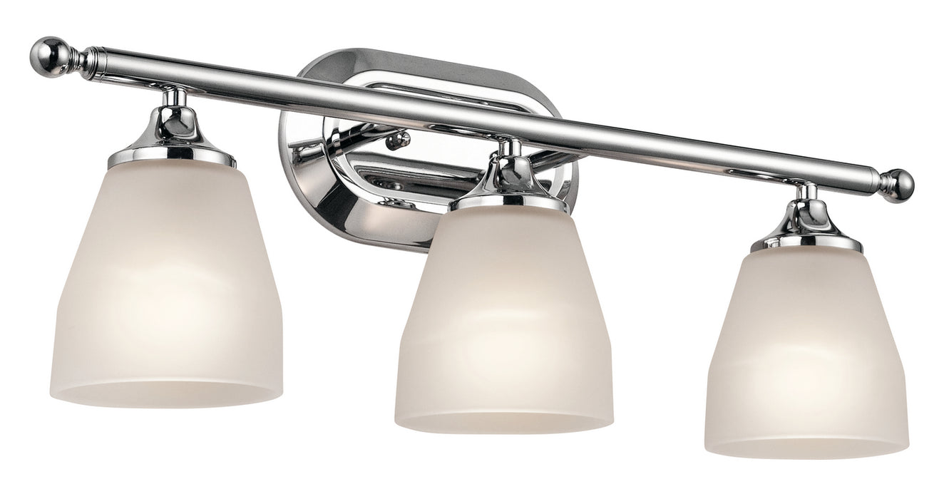 Ansonia Bath Sconce 3-Light in Chrome