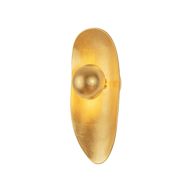 Meena Wall Sconce in Vintage Gold Leaf