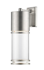 Luminata 1 Light 5.88" Outdoor Wall Light in Brushed Aluminum