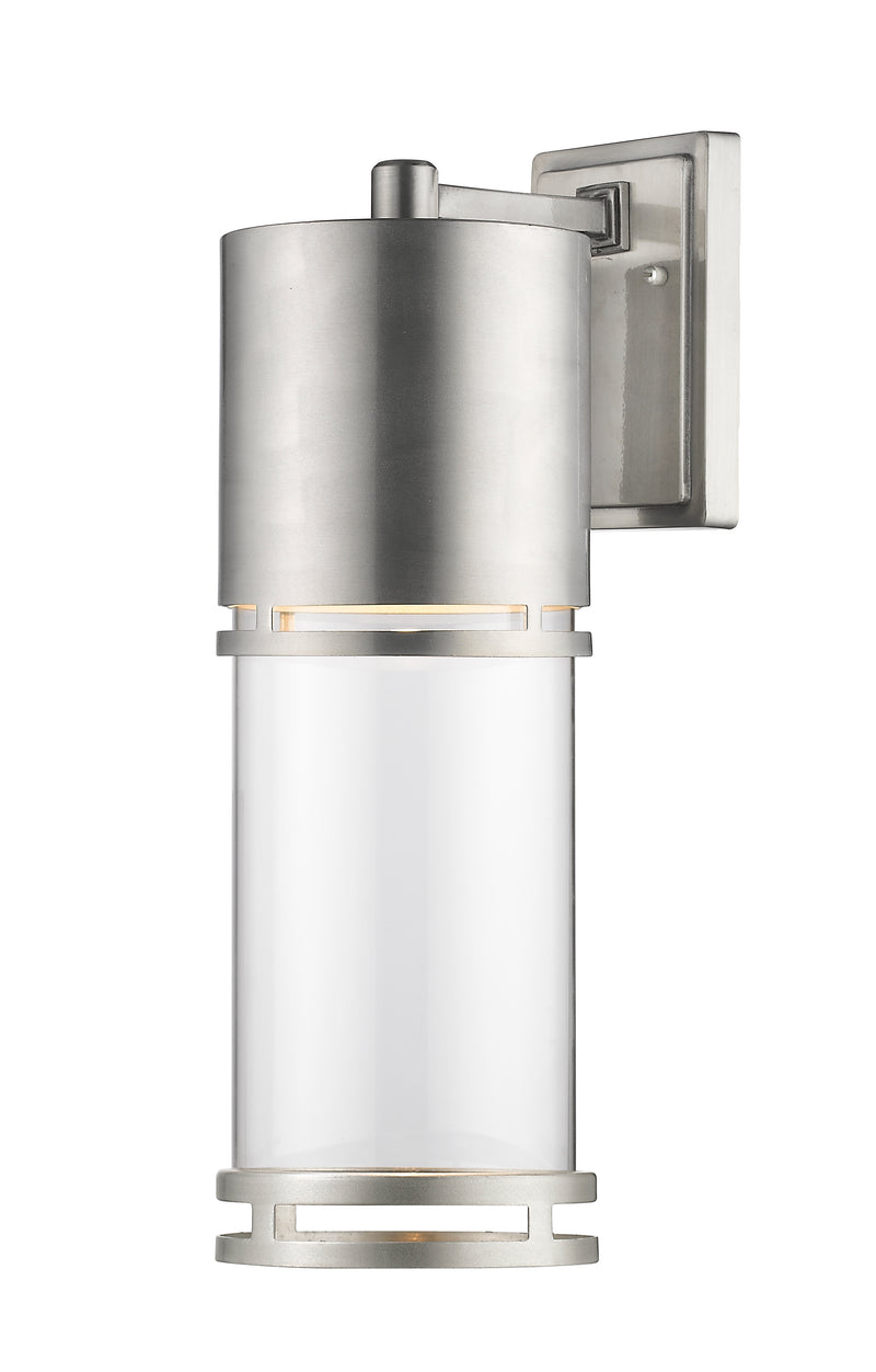 Luminata 1 Light 5.88" Outdoor Wall Light in Brushed Aluminum