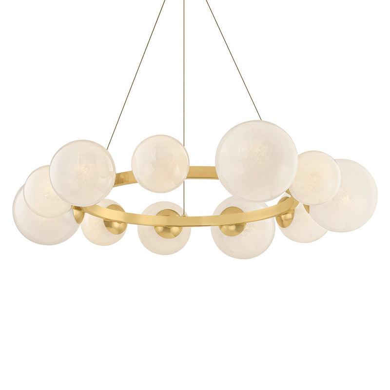 Pacama 11-Light Chandelier in Aged Brass