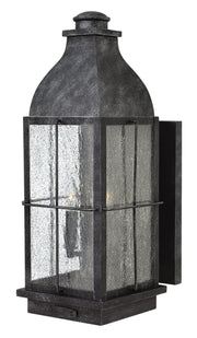 Bingham Large 3-Light Outdoor Wall Lantern in Greystone