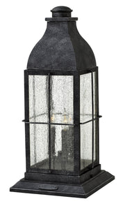 Bingham 3-Light Outdoor Pier Mount Light in Greystone