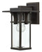 Manhattan Small Wall Mount Lantern in Oil Rubbed Bronze