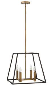 Fulton Small 4-Light Chandelier in Bronze