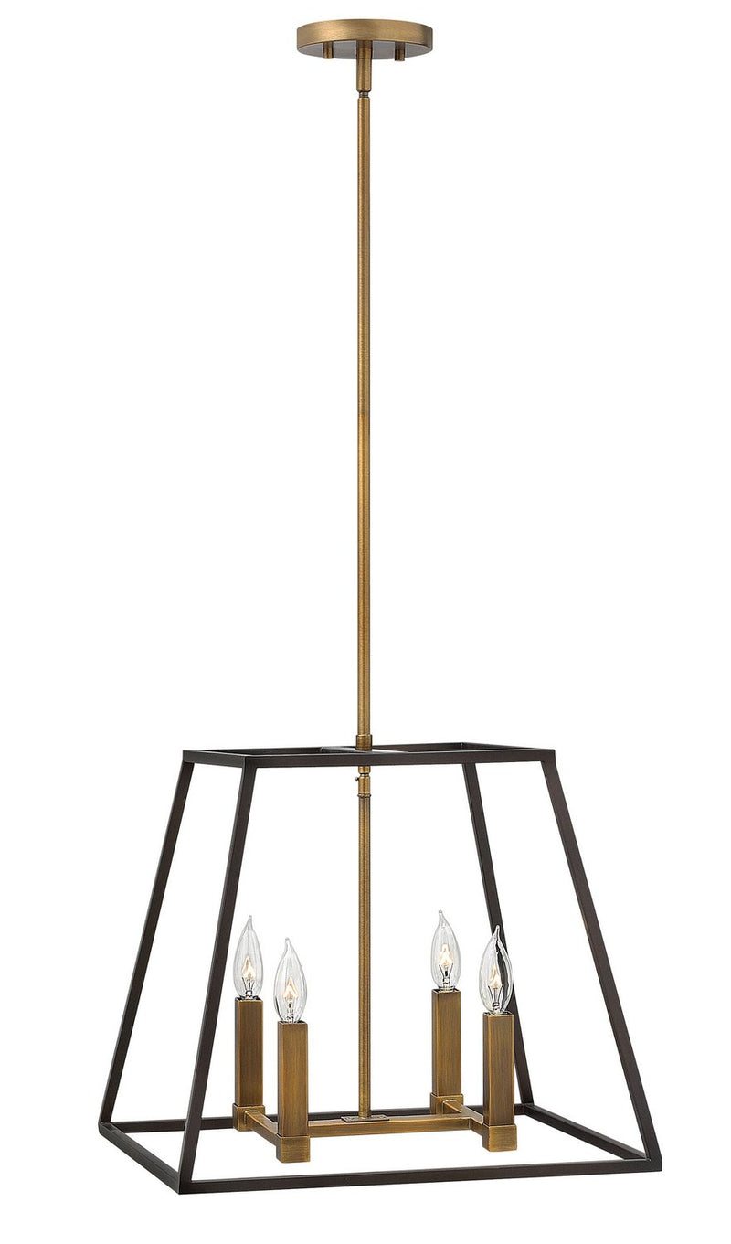 Fulton Small 4-Light Chandelier in Bronze