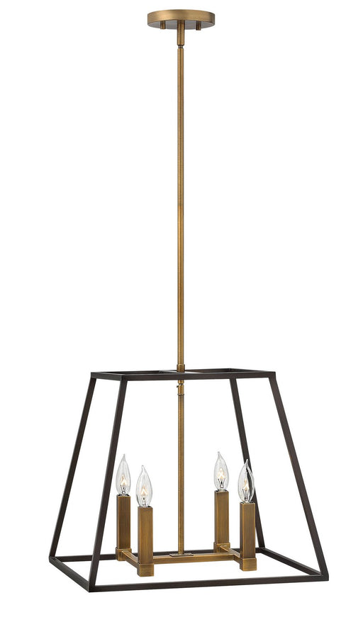 Fulton Small 4-Light Chandelier in Bronze