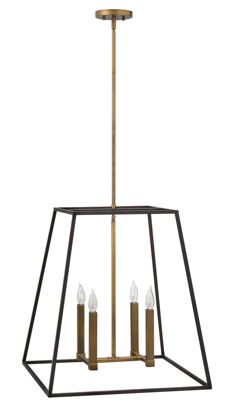 Fulton Large 4-Light Chandelier in Bronze