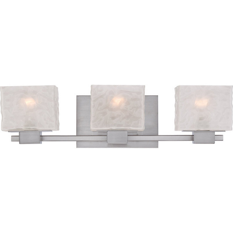 Melody 3-Light Bath Vanity Light in Brushed Nickel