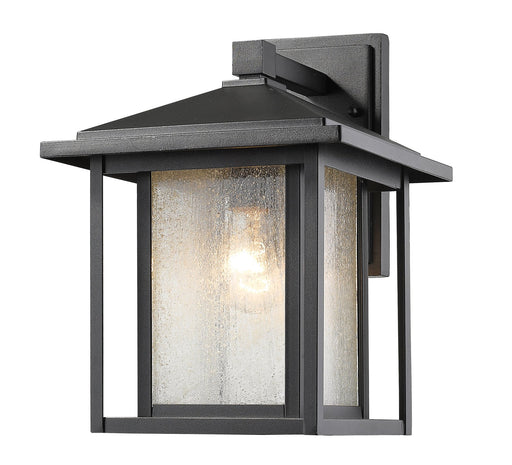 Aspen 1 Light 9" Outdoor Wall Light in Black