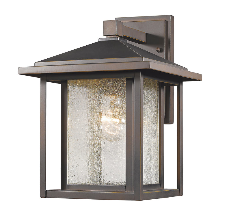 Aspen 1 Light 9" Outdoor Wall Light in Oil Rubbed Bronze