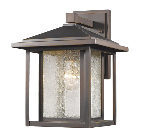 Aspen 1 Light 9" Outdoor Wall Light in Oil Rubbed Bronze