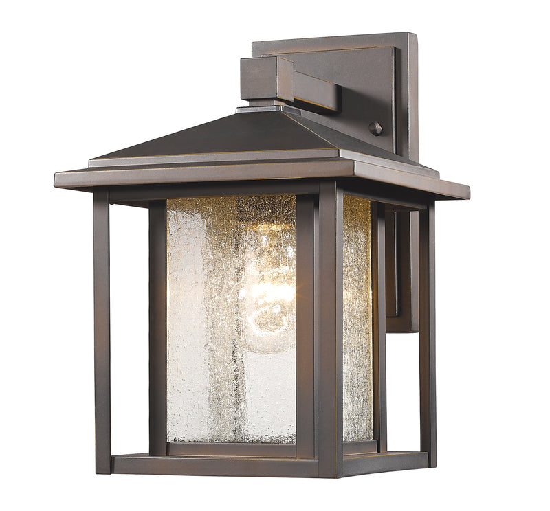Aspen 1 Light 8.5" Outdoor Wall Light in Oil Rubbed Bronze
