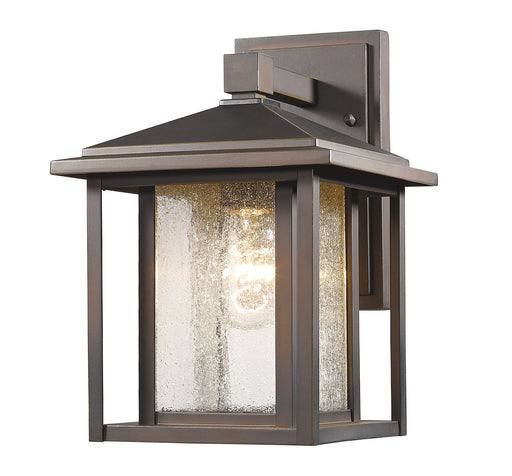 Aspen 1 Light 8.5" Outdoor Wall Light in Oil Rubbed Bronze