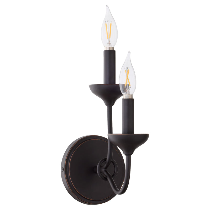 Livingston 2 Light Wall Sconce in Bronze