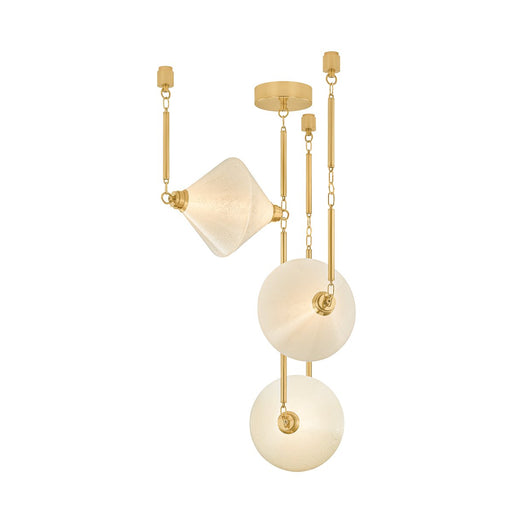 Solara 3-Light Pendant in Vintage Polished Brass