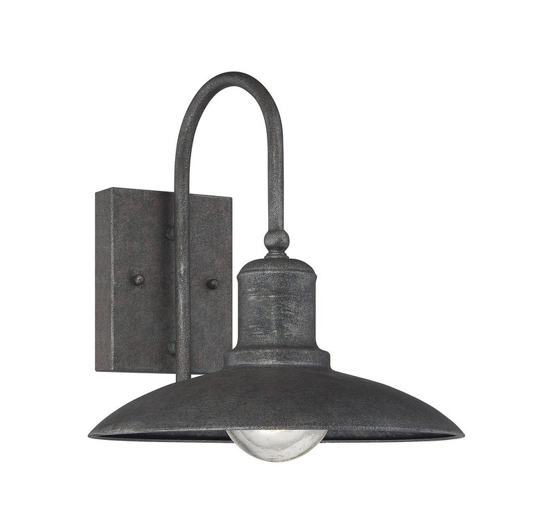 Mica 1-Light Outdoor Wall Lantern in Artisan Rust - Lamps Expo