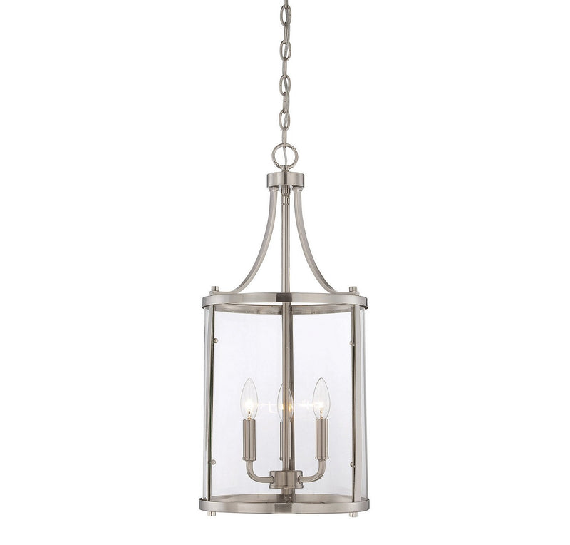 Penrose 3-Light Chandelier in Satin Nickel