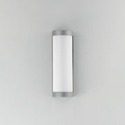 Halfpipe 15" 5CCT LED Outdoor Wall Sconce in Brushed Aluminum